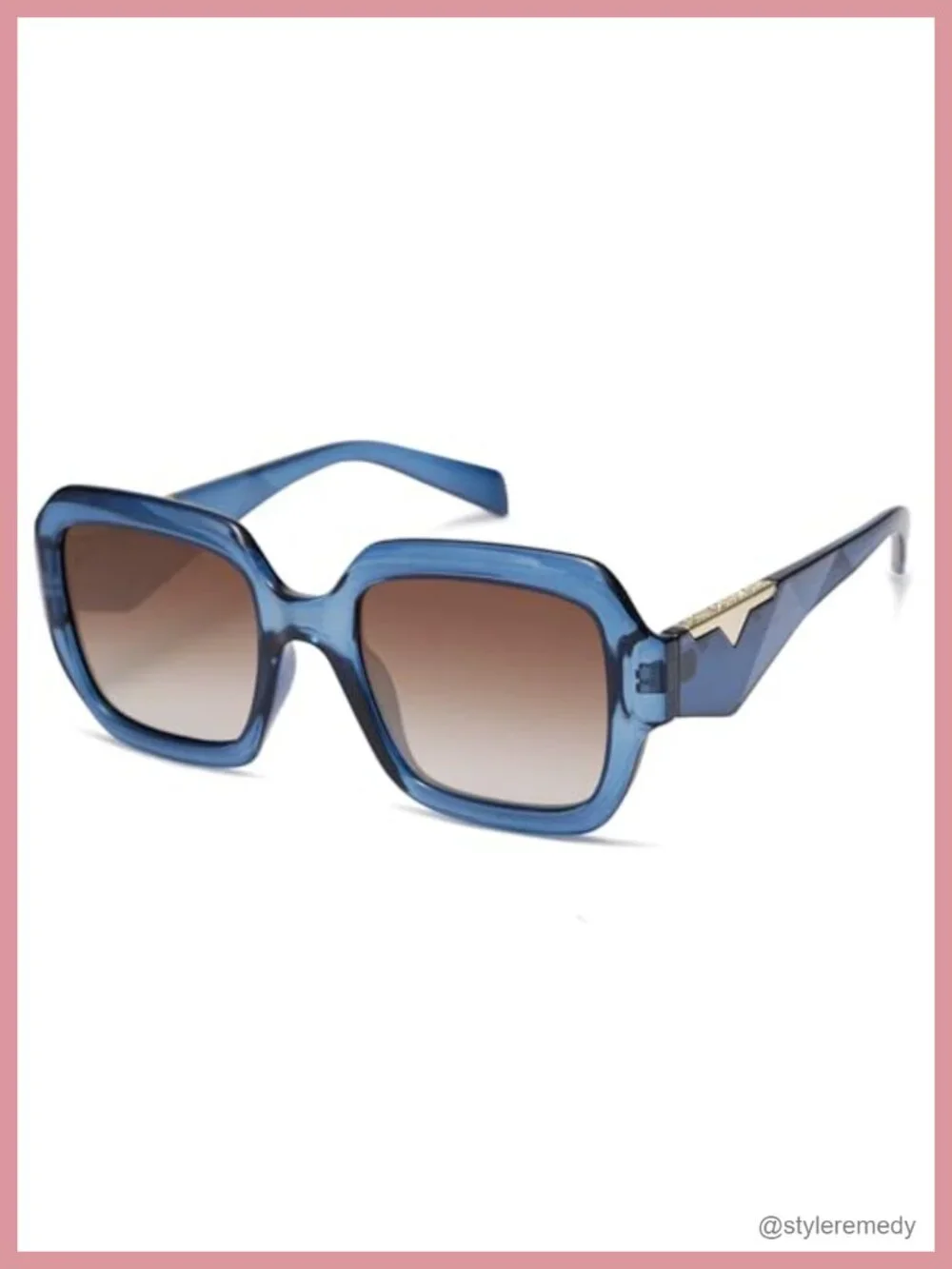 Trendy Square Polarized Sunglasses, UV400 Protection, Retro Polygon Frame